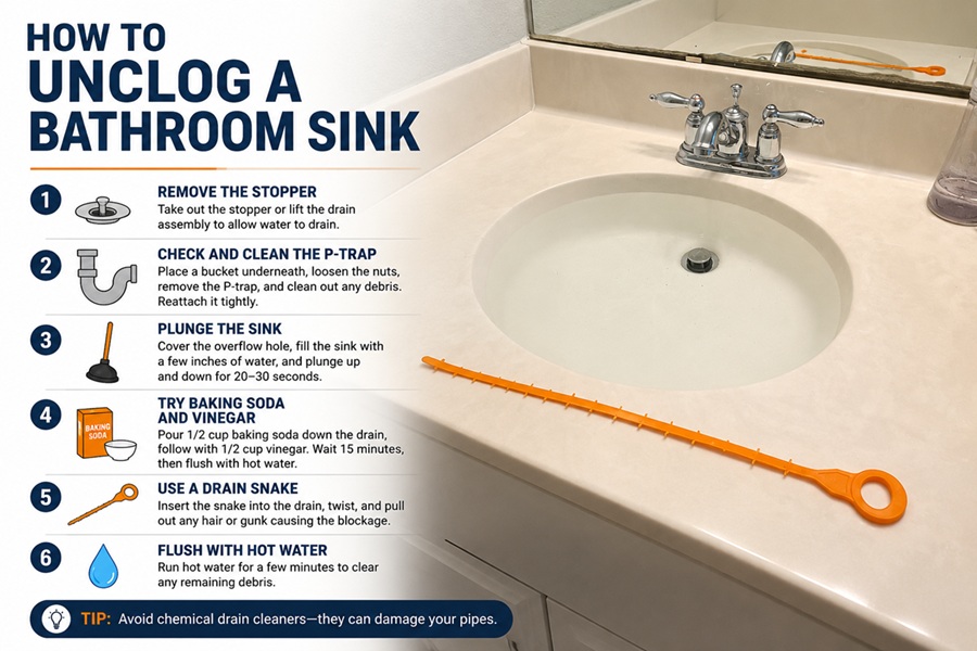 How to Unclog a Bathroom Sink