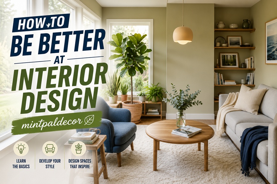 How to Be Better at Interior Design: A Practical MintPalDecor Guide