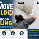 how to remove mold from bathroom ceiling